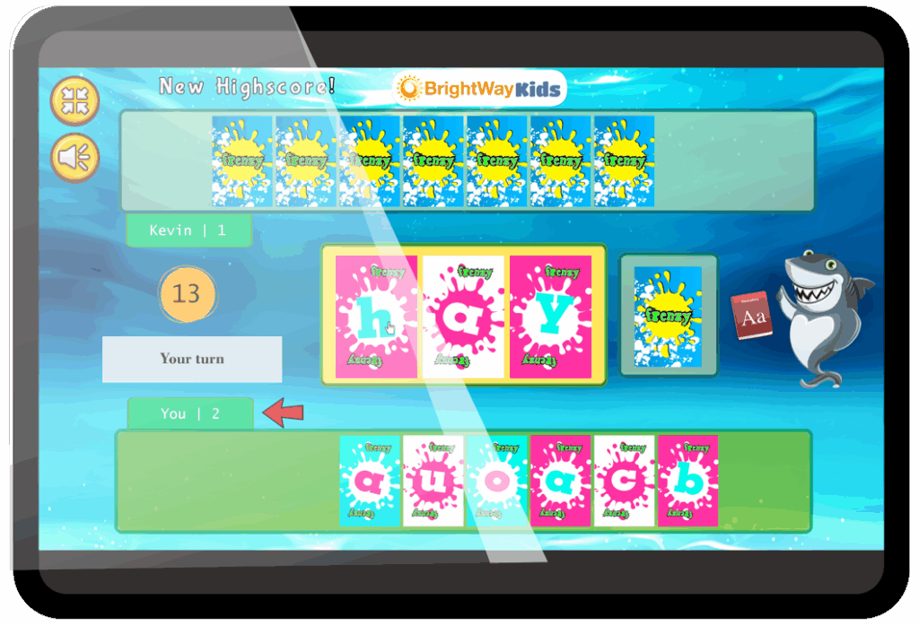 BrightWay Kids Dysgraphia Brain Training Frenzy Card Game