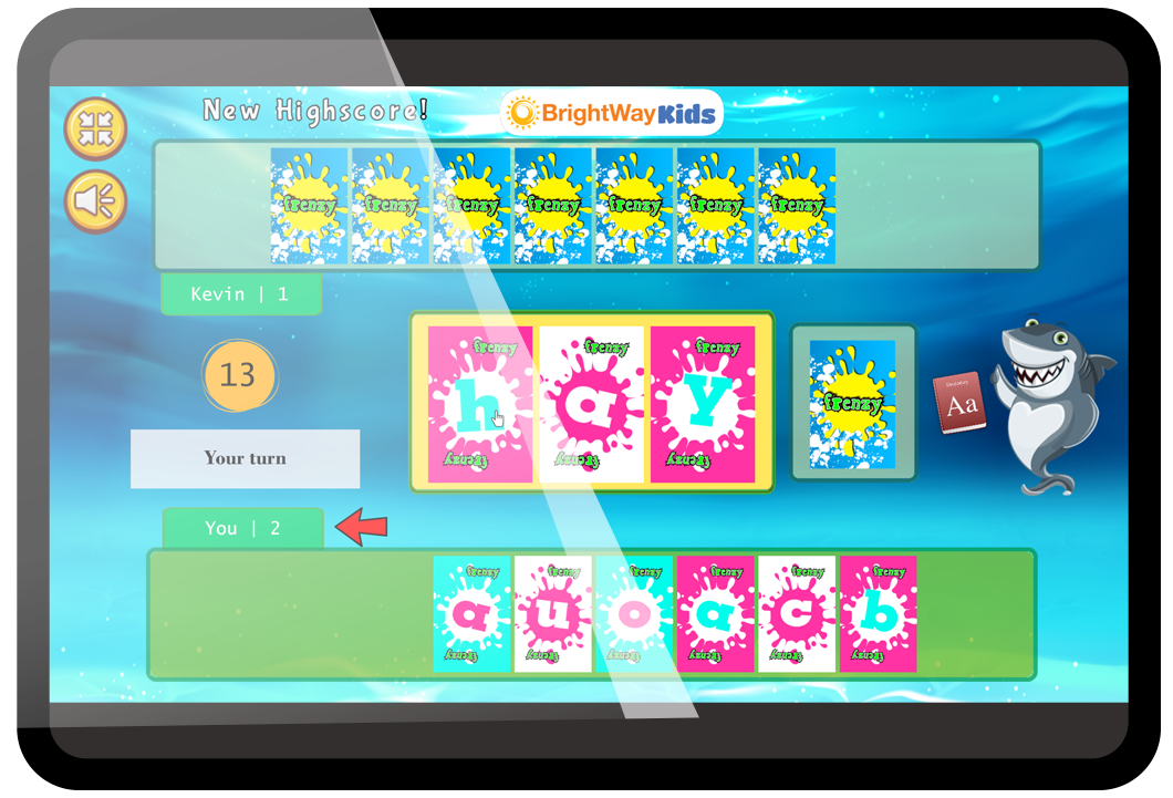 BrightWay Kids Dysgraphia Brain Training Frenzy Card Game