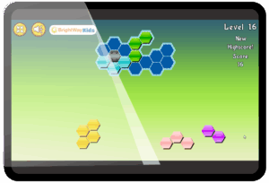 BrightWay Kids Dysgraphia Brain Game Hex Blocks