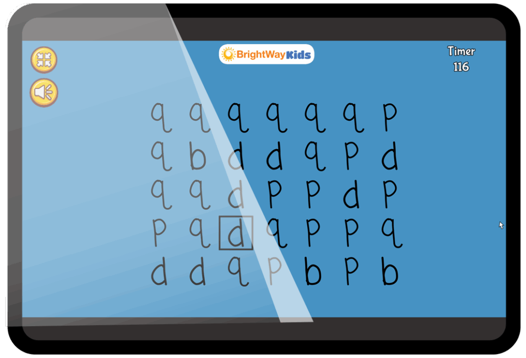 BrightWayKids Dyslexia Brain Game Slap Tap