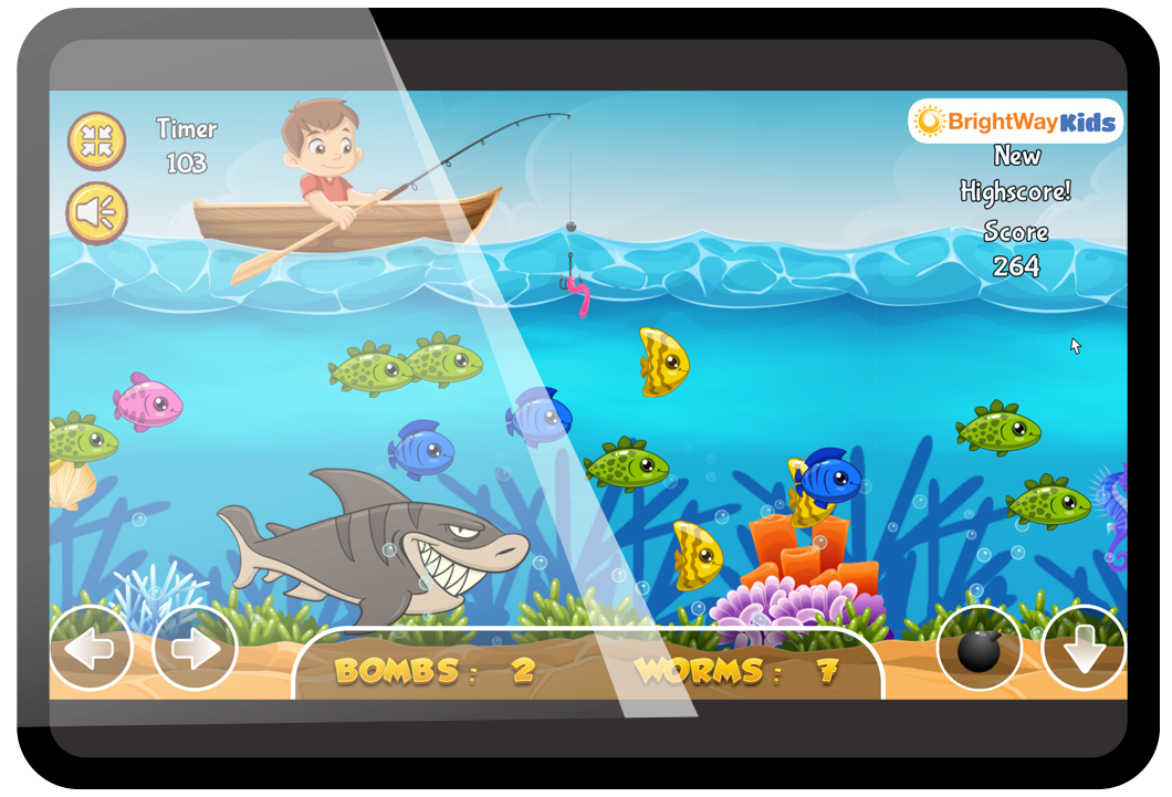 BrightWay Kids Eye Tracking Game Gone Fishin