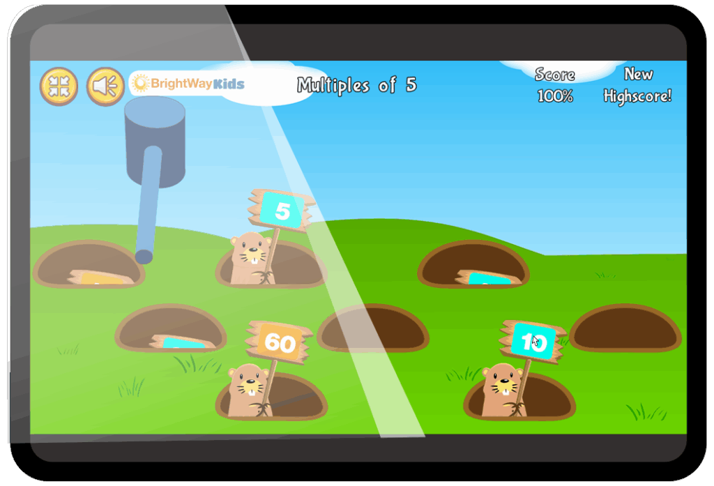 BrightWay Kids digital game Whack It for Dyscalculia