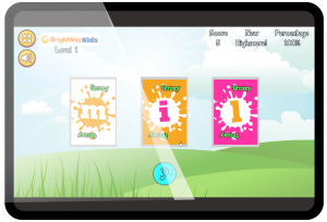 BrightWay Kids digital game Frenzy Letter Sounds for Auditory Processing Disorder