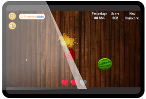 BrightWay Kids digital game Kung Fu Fruit for Dysgraphia