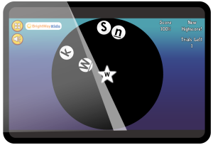 BrightWay Kids game Saccadic Wheel VSM for Eye Tracking