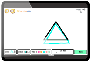 BrightWay Kids game Tach Shapes for Dysgraphia